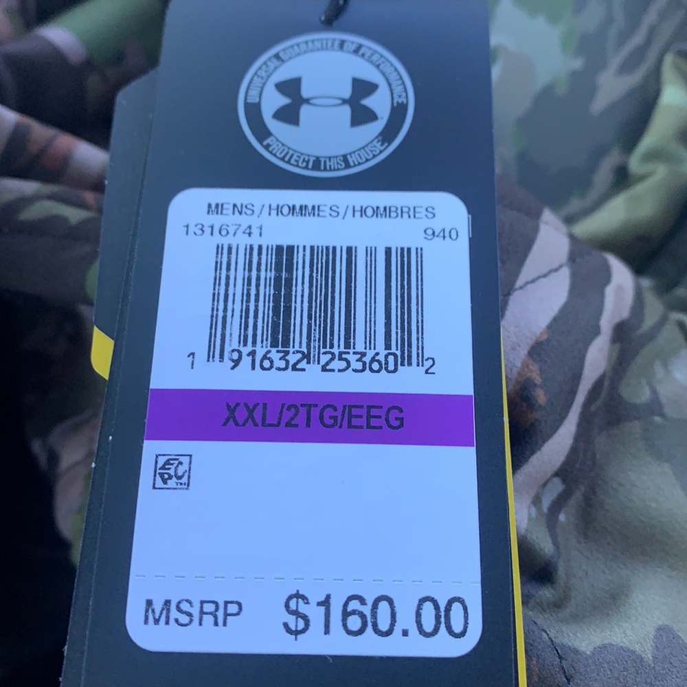 NWT Mens Under Armour Storm Brow Tine Forest Camouflage Hunting Jacket - Picture 6 of 9